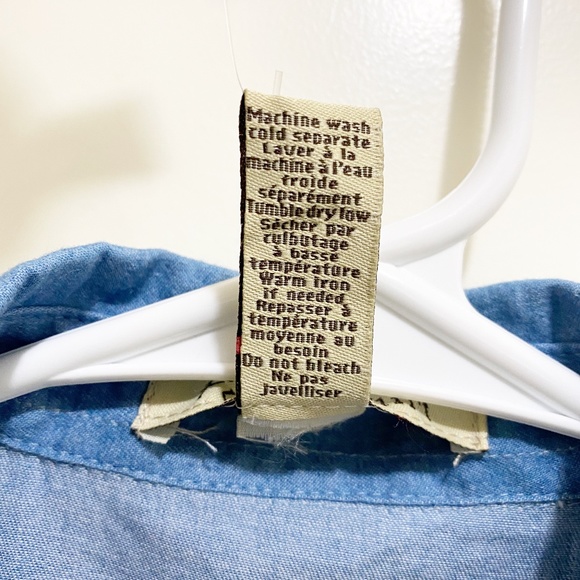 NWT Fun & Flirt Lace Button Up Tank White Blue S - Picture 6 of 11